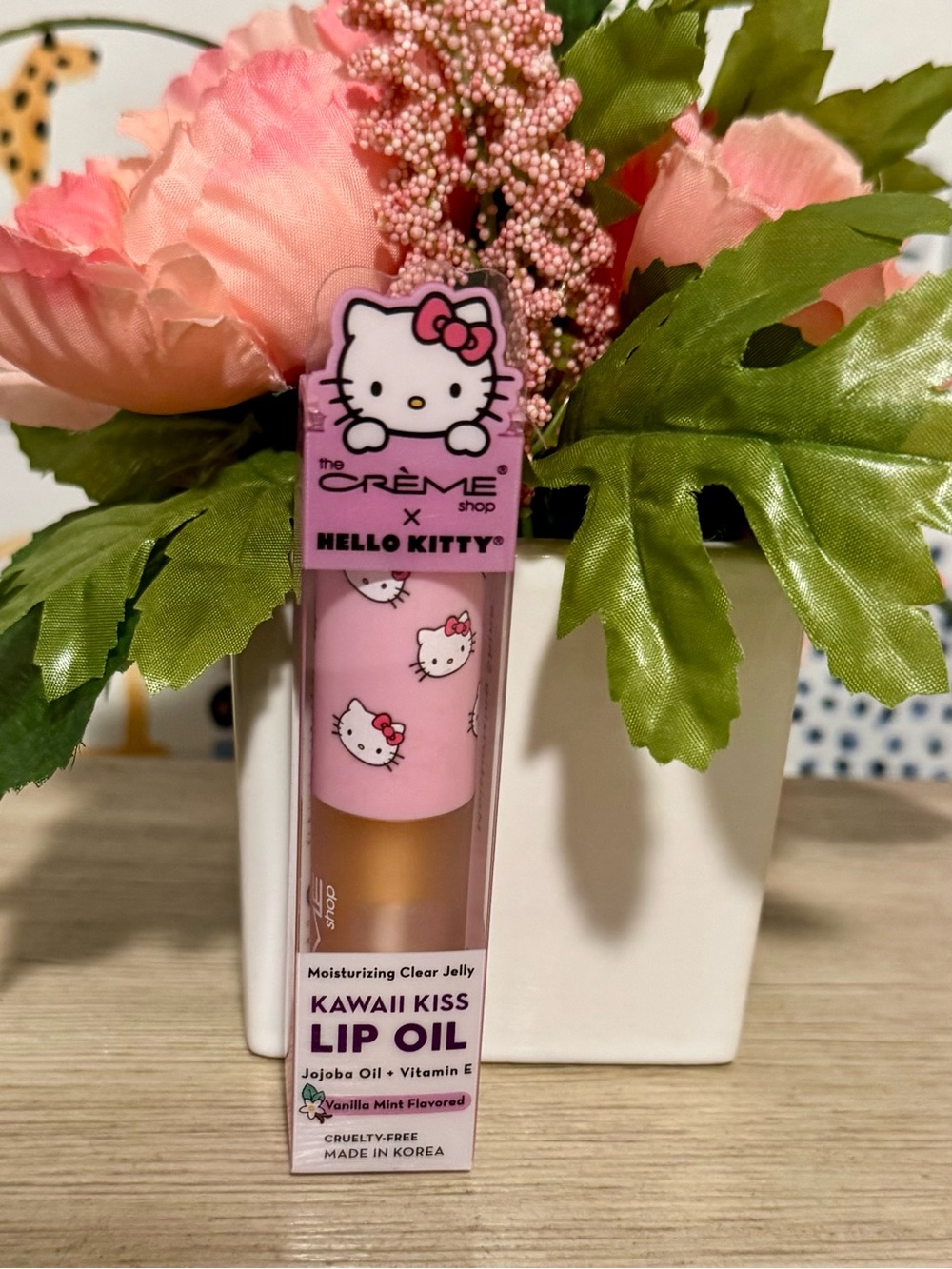 The Creme Shop x Hello Kitty-Kawaii Kiss Lip Oil in Vanilla Mint - NEW